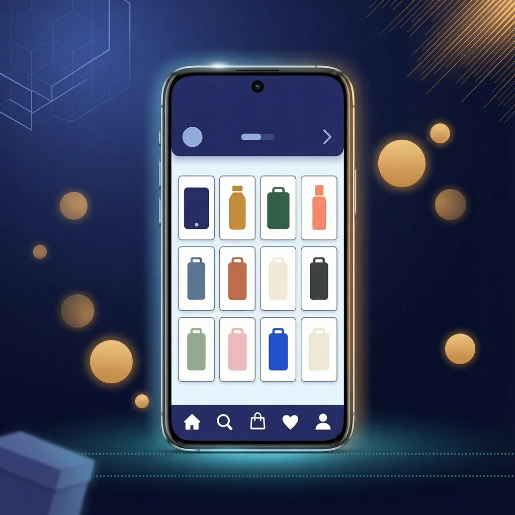 Kệ sản phẩm online chuẩn với ảnh nền trắng