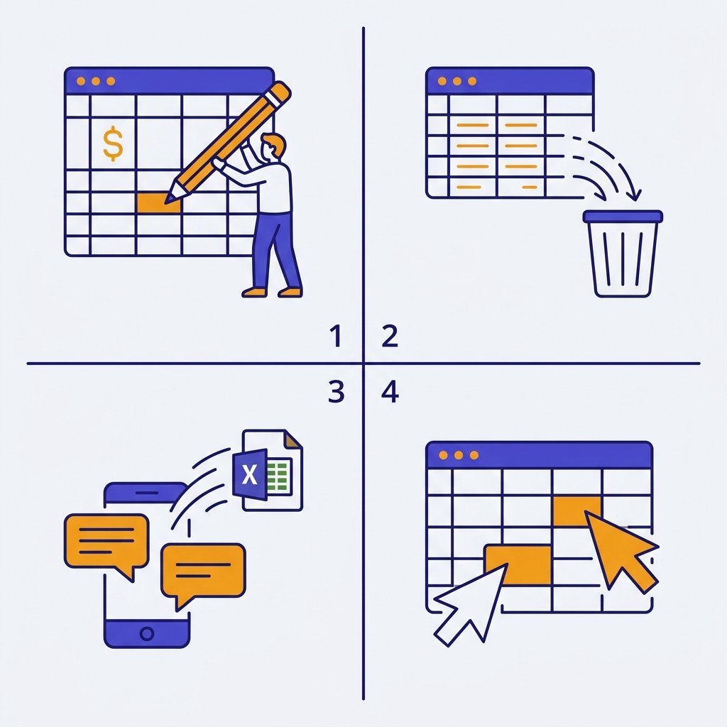 Minh họa 4 kịch bản mất tiền vì excel không phân quyền nhân viên