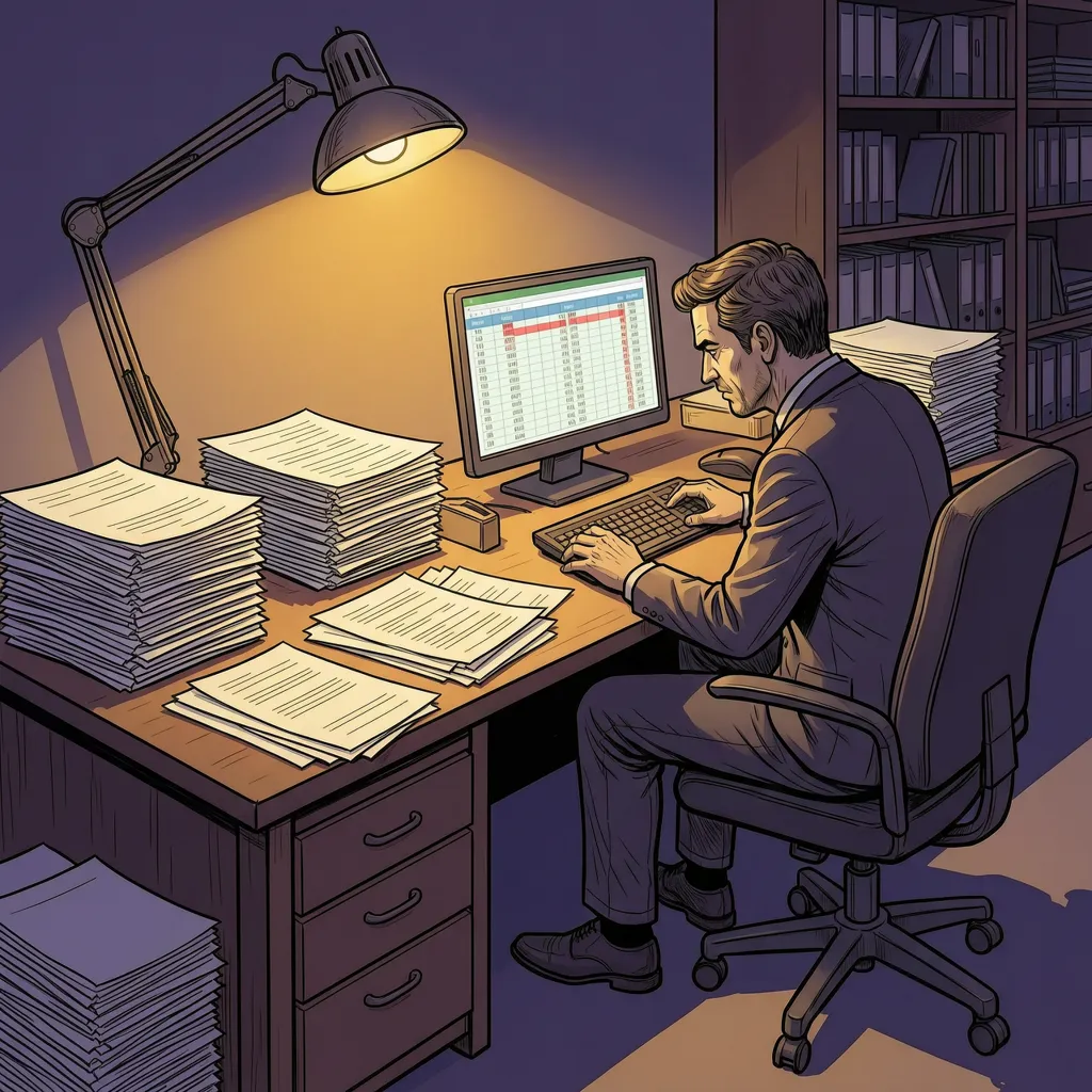 Kế toán đối chiếu công nợ nhiều file Excel thủ công cuối tháng