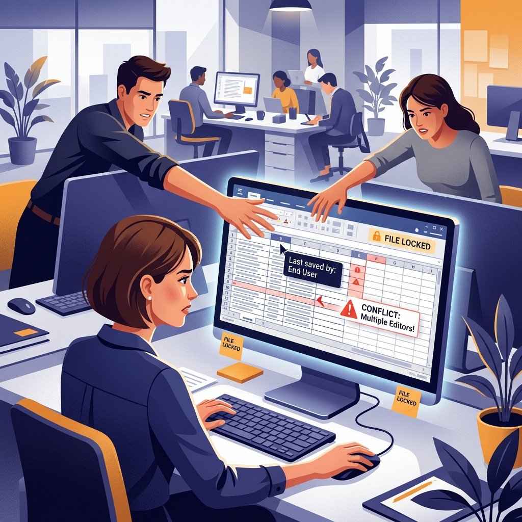 Nhiều người cùng sửa file Excel — không biết ai sửa gì