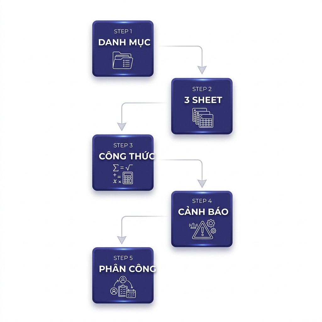 Quy trình 5 bước setup hệ thống XNT bằng Excel