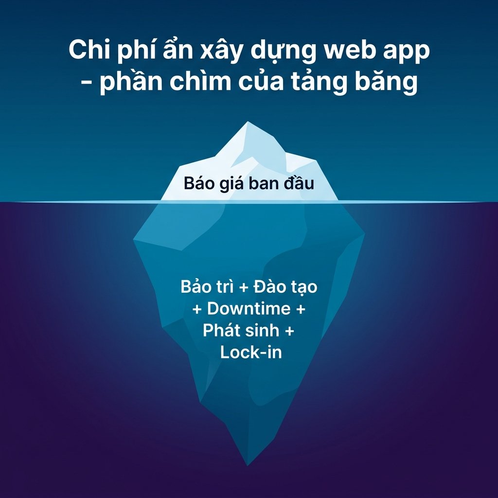Tảng băng chi phí chìm xây dựng phần mềm