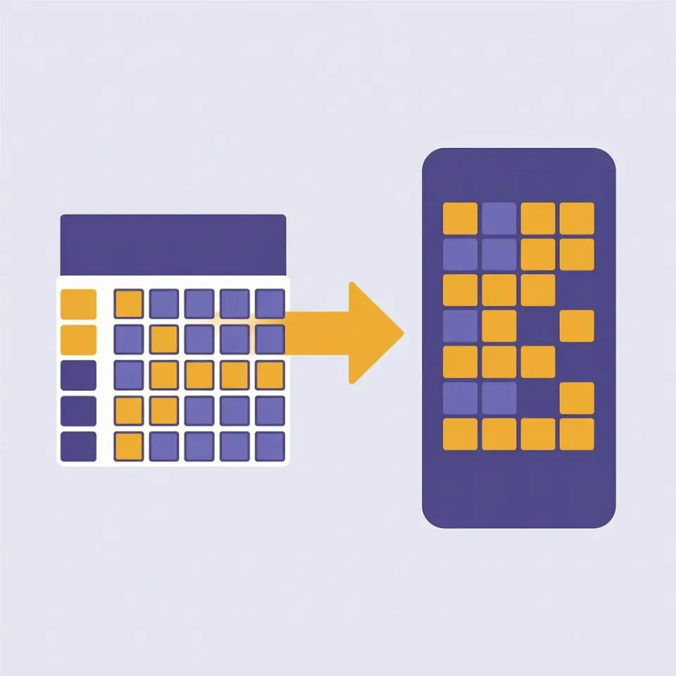 Giao diện Web App quản lý doanh nghiệp thô cứng kéo giãn trên desktop khi chuyển từ Google Sheets