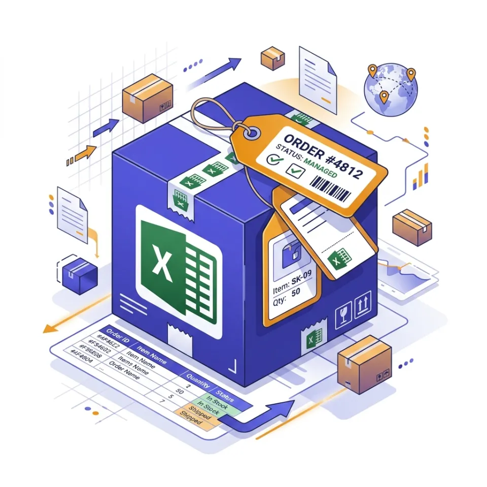 Quản lý hàng order bằng excel