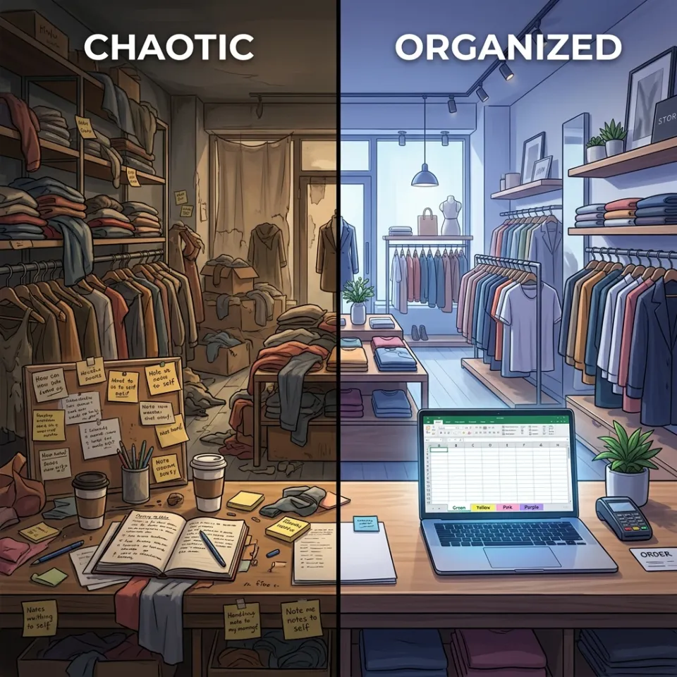 Quản lý shop thời trang bằng Excel