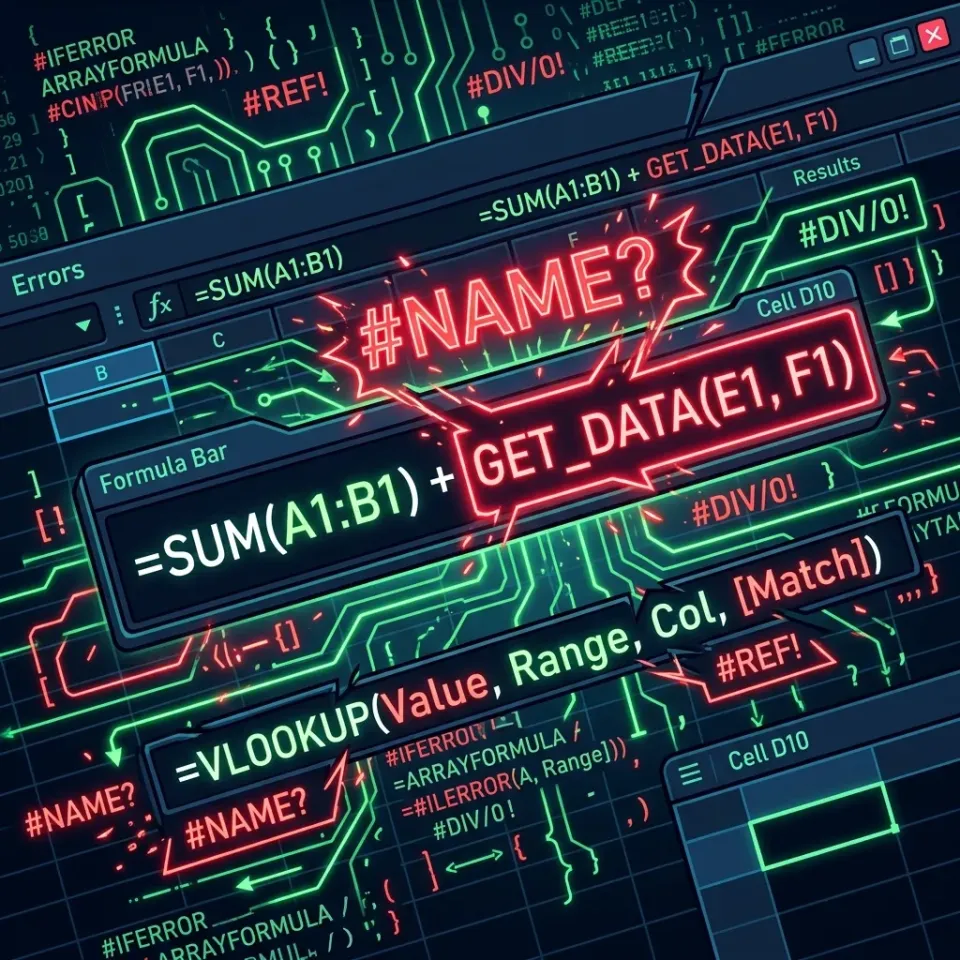 Cách sửa lỗi #NAME? trong Excel: 6 Nguyên nhân và cách xử lý